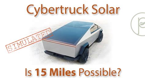 Tesla CyberTruck Solar Roof - Is 15 Miles Possible? - YouTube