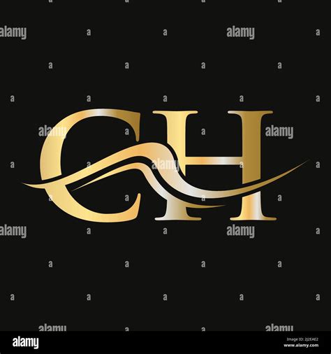 Letter CH Logo Design. Initial CH Logotype Template. CH Monogram ...