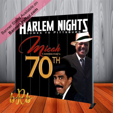 Harlem Nights theme or Casino Party Backdrop 50th Birthday | Etsy