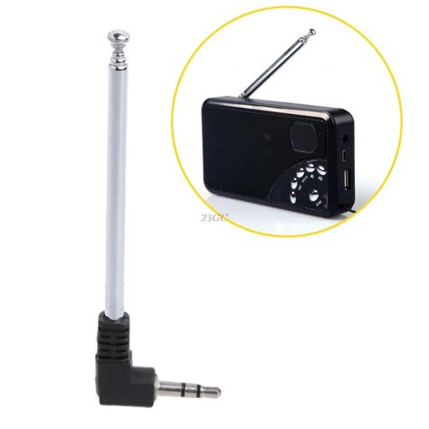 3.5mm Radio Receiver Antenna Multi Purpose Interface FM Radio Stainless ...