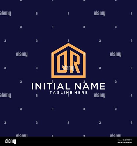 Initial QR logo with abstract home shape, modern minimalist realty logo ...