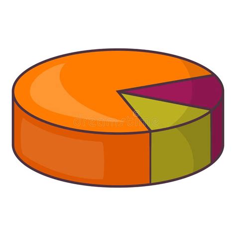 Colorful Pie Graphic Chart Icon, Cartoon Style Stock Illustration ...