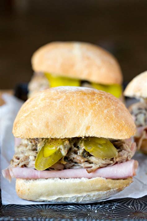 Slow Cooker Cuban Sandwiches - I Heart Eating