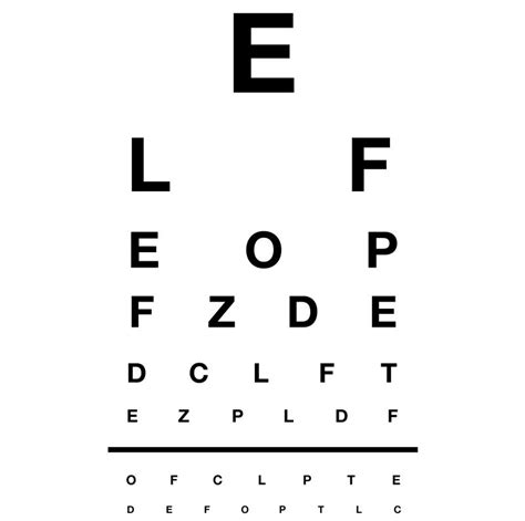 test de loin | Eye test, Vision eye, Eye test chart