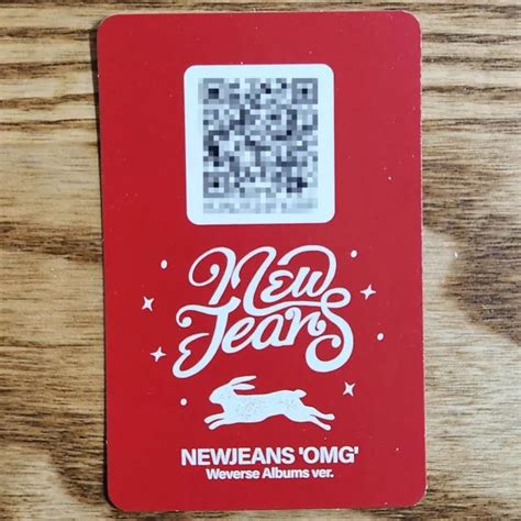 OFFICIAL QR CARD NewJeans OMG New Jeans Weverse Albums C Version $5.99 - PicClick