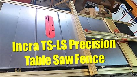 Incra Fence install on 52" table saw - YouTube