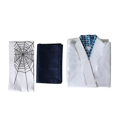 Rui Spider Sister Cosplay Costumes, White Kimono Dress Outfits for Men's and Women's Children's ...