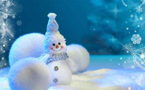 Charming Snowman: A Whimsical HD Wallpaper