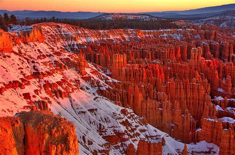 Bryce Canyon Winter Sunrise Photograph by Steve Luther