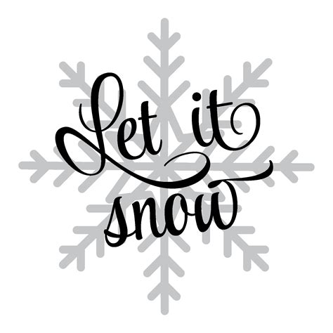 Let it Snow Snowflake Wall Quotes™ Decal | WallQuotes.com