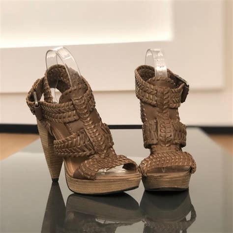 All Saints | Shoes | All Saints Bianca Woven Platform Heels Eu 39 ...