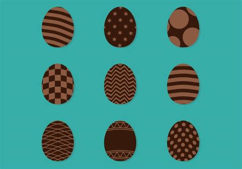 Decorated Chocolate Eggs 145805 Vector Art at Vecteezy