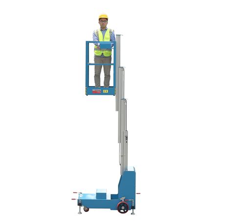 4m Height Portable Access Platform Electric Aerial One Man Lift Single Manlift