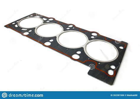 Cylinder Head Gasket on White. Stock Photo - Image of mechanism ...