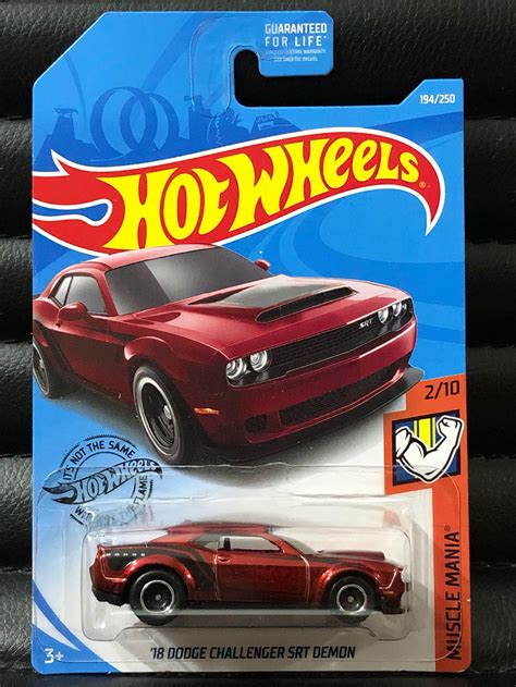 Hot Wheels 2019 Super Treasure Hunt STH $TH ‘18 Dodge Challenger SRT Demon 👿 , Toys & Games ...