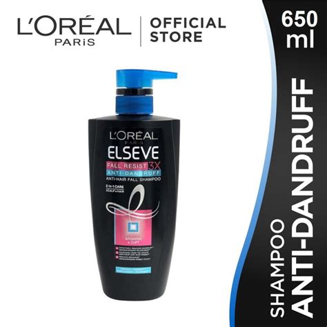 L'Oreal Paris Elseve Fall Resist 3X Anti-Dandruff Shampoo (650ml ...