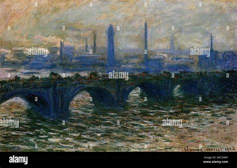 Waterloo Bridge 1902 by Claude Monet Stock Photo - Alamy