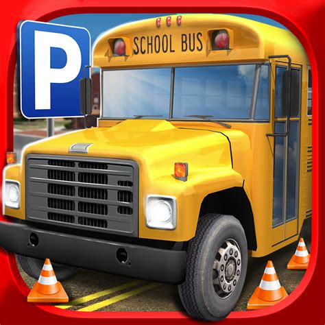 3D School Bus Parking Simulator Game - Real Driving Test Race Sim Games ...