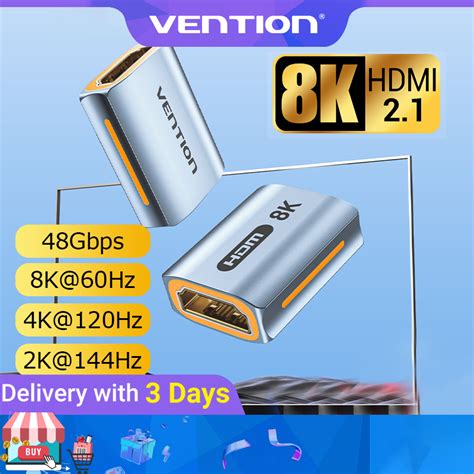 Vention HDMI Extender Adapter HDMI Female to Female Connector 4k HDMI 2 ...