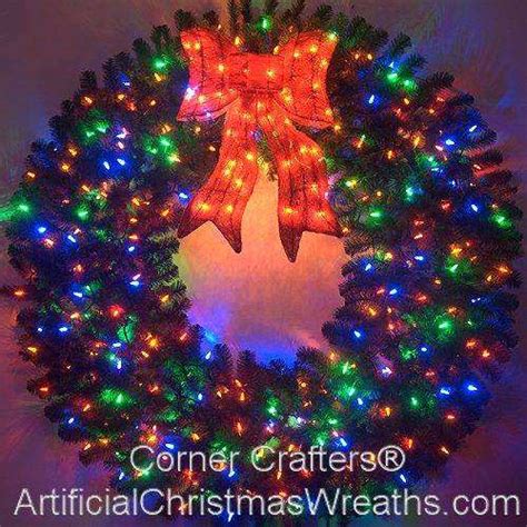 60 INCH COLOR CHANGING L.E.D. LIGHTED CHRISTMAS WREATH | CornerCrafters.com | MULTI COLOR PRELIT ...