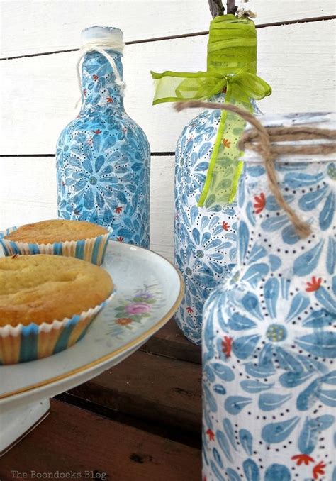 How to not decoupage plastic bottles with Napkins - The Boondocks Blog ...