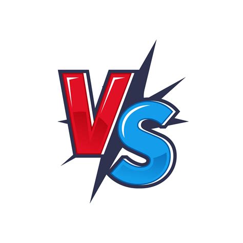 Versus Logos. conflict fighting illustration with cartoon effect ...