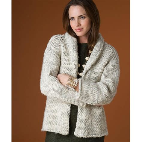 Lion Brand Wool-Ease Thick & Quick Autumn Cardigan | A.C. Moore | Chunky knitting patterns, Knit ...