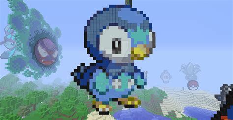 Piplup in Minecraft by UpbeatNebula263 on DeviantArt