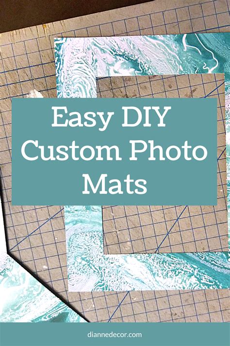 DIY Custom Photo Mats In 3 Easy Steps - DianneDecor.com | Matting pictures diy, Diy photo frame ...