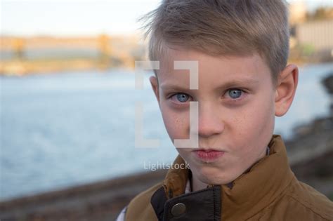 Face of a mischievous boy child — Photo — Lightstock