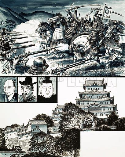 Battle of Nagashino and Himeji Castle stock image | Look and Learn