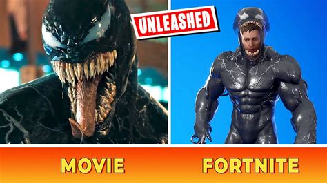 Comparing VENOM UNLEASHED Emote to Movie Venom (Fortnite) - YouTube