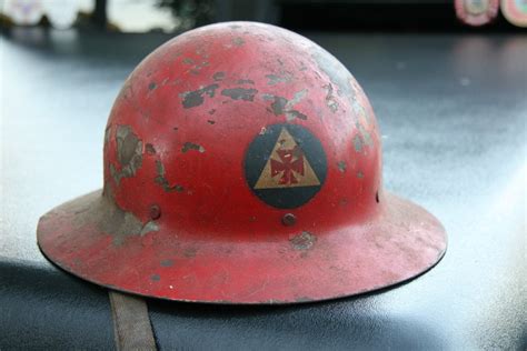 FDNY Auxiliary Fireman Helmet WWII Era Civil by SmokeShowing