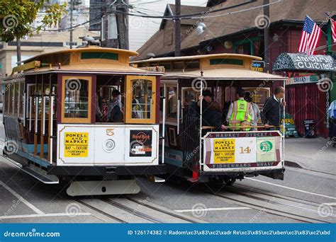 Famous Cable Car in San Francisco, California, USA Editorial Photography - Image of america ...