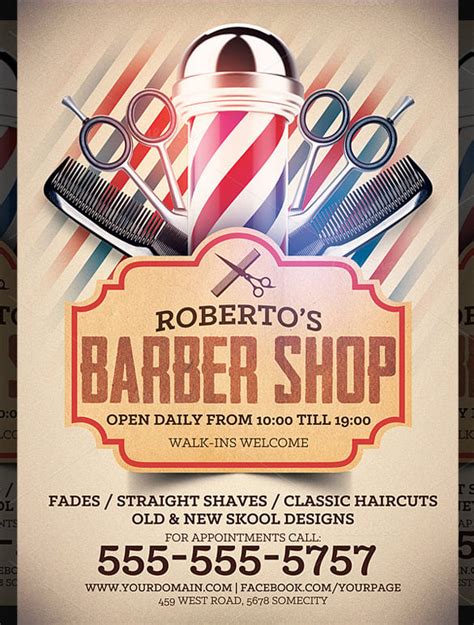 22+ Best Barbershop Flyer Templates & Designs - PSD, AI, Word