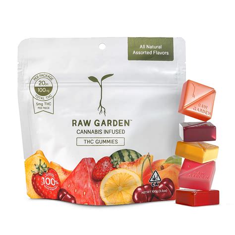 Raw Garden: Raw Garden™ Assorted Flavors THC Gummies - 100mg | Leafly