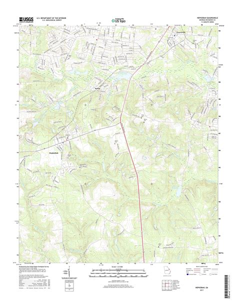 MyTopo Hephzibah, Georgia USGS Quad Topo Map