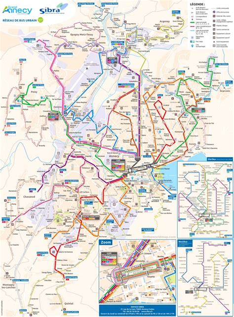 Annecy bus map - Ontheworldmap.com