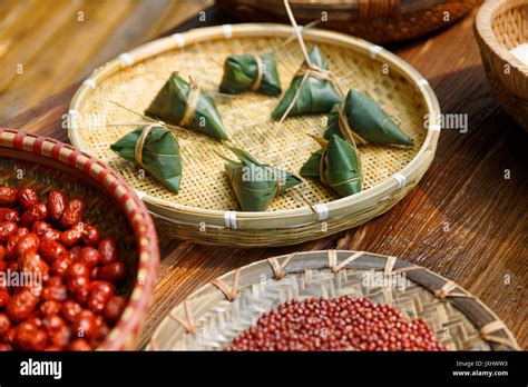 Traditional Chinese rice-pudding Stock Photo - Alamy