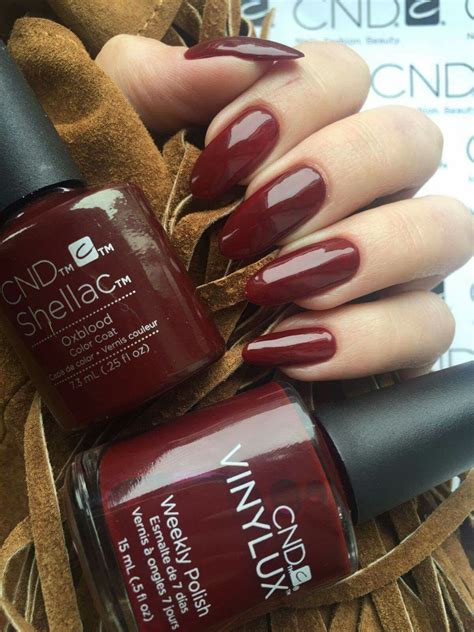 Oxblood shellac | Shellac colors, Shellac nail polish, Cnd shellac colors