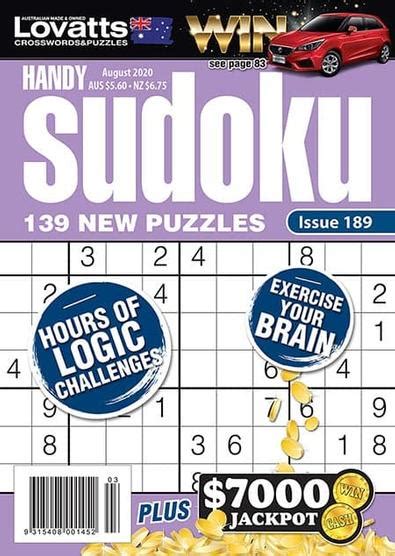 Lovatts Handy Sudoku - 12 Month Subscription | 6000000021331 | Booktopia