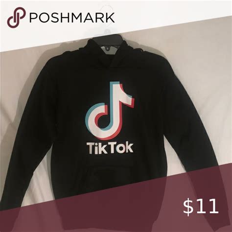 Black Tik Tok Hoodie in 2020 | Black hoodie, Hoodies, Black