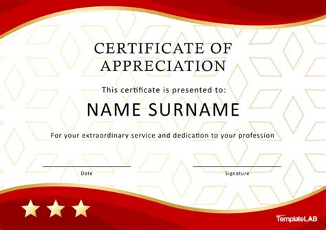 26 Free Certificate of Appreciation Templates and Letters