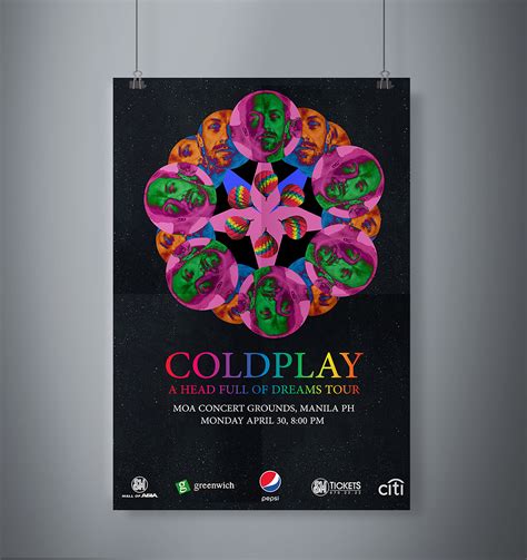 COLDPLAY band posters on Behance