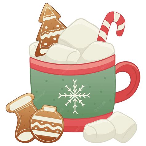 Hot Cocoa With Marshmallows Clipart