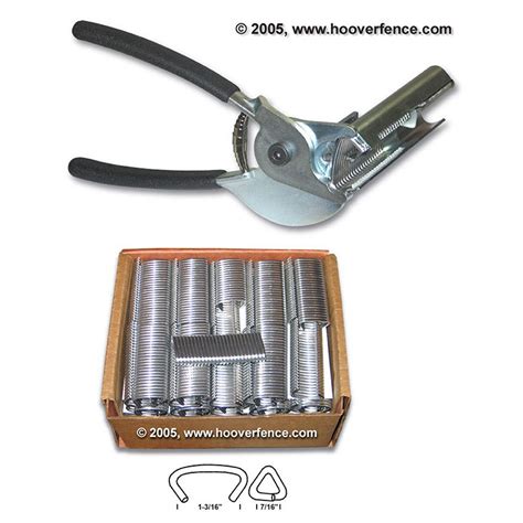 Hog Ring Tool Kit - Includes Hog Ring Tool and Case of 2500 Hog Rings | Hoover Fence Co.