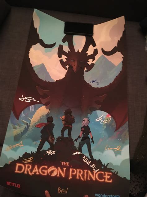 Got a signed Dragon Prince poster from the animation studio 😁 : r ...