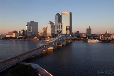 Downtown Jacksonville Skyline at sunset