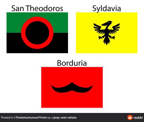 The best of /r/vexillology — Flags of fictional countries in The Adventures of...