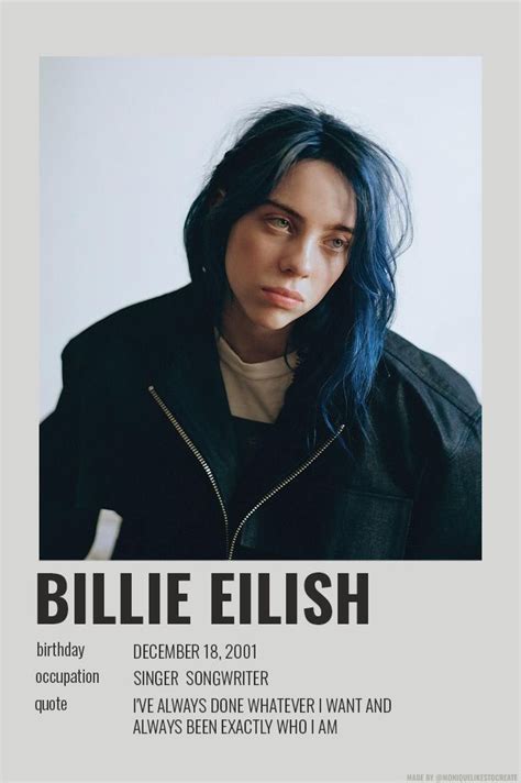 Vintage Billie Eilish Poster